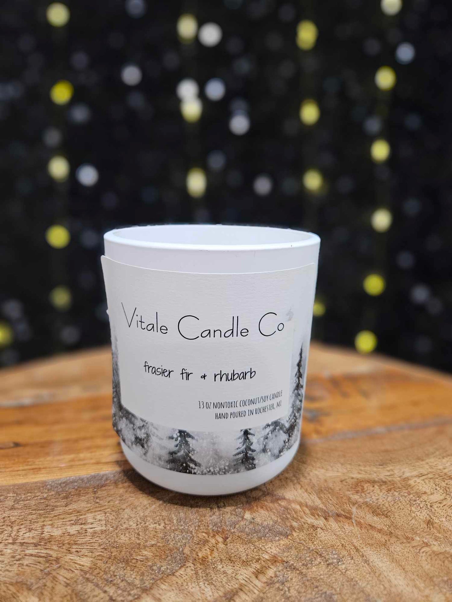 13 oz White Holiday Vessel