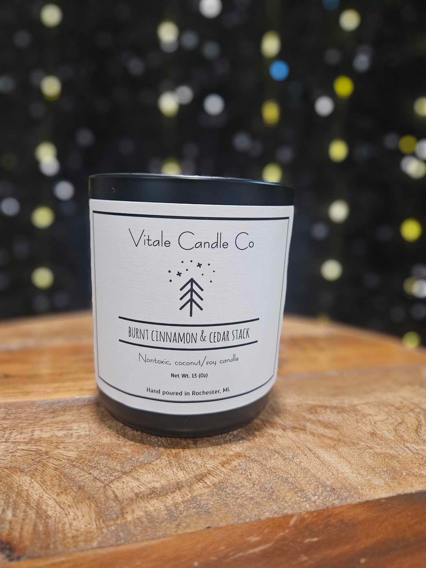 13 oz Black Holiday Vessels