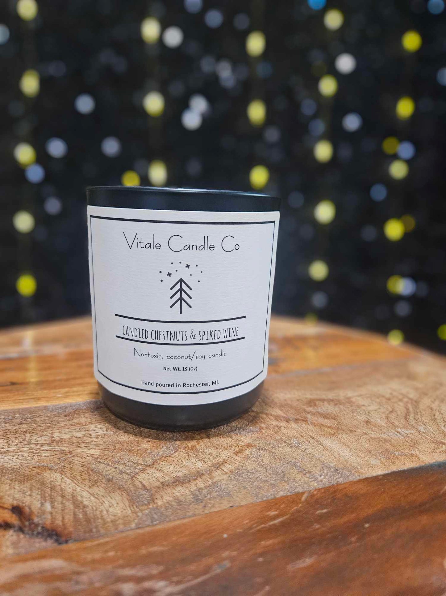 13 oz Black Holiday Vessels