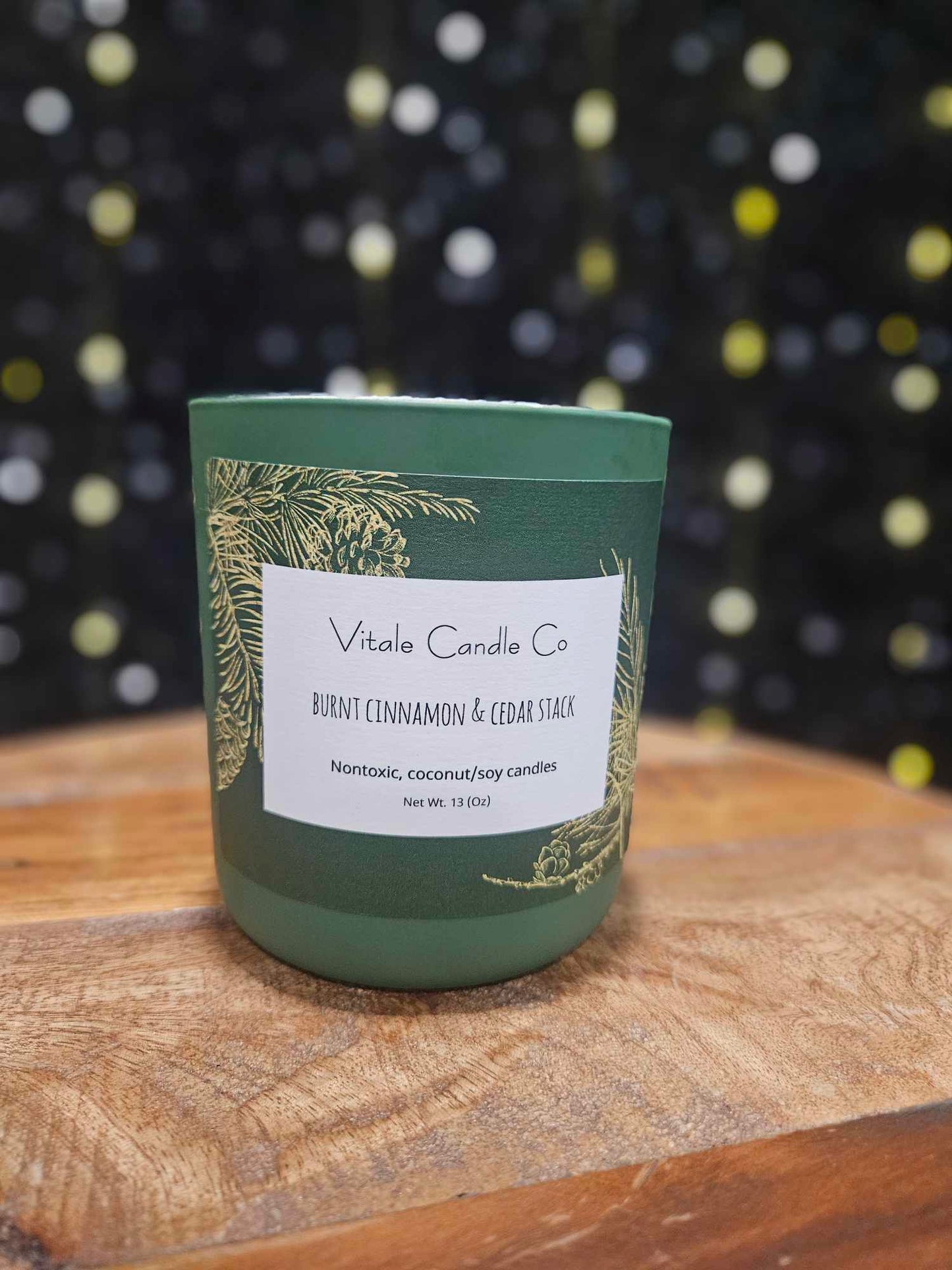 13 oz Green Holiday Vessel