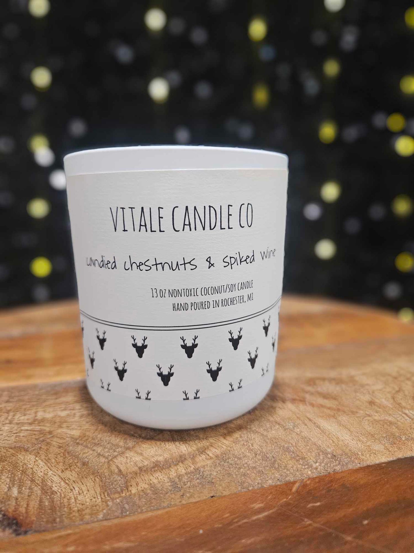 13 oz White Holiday Vessel