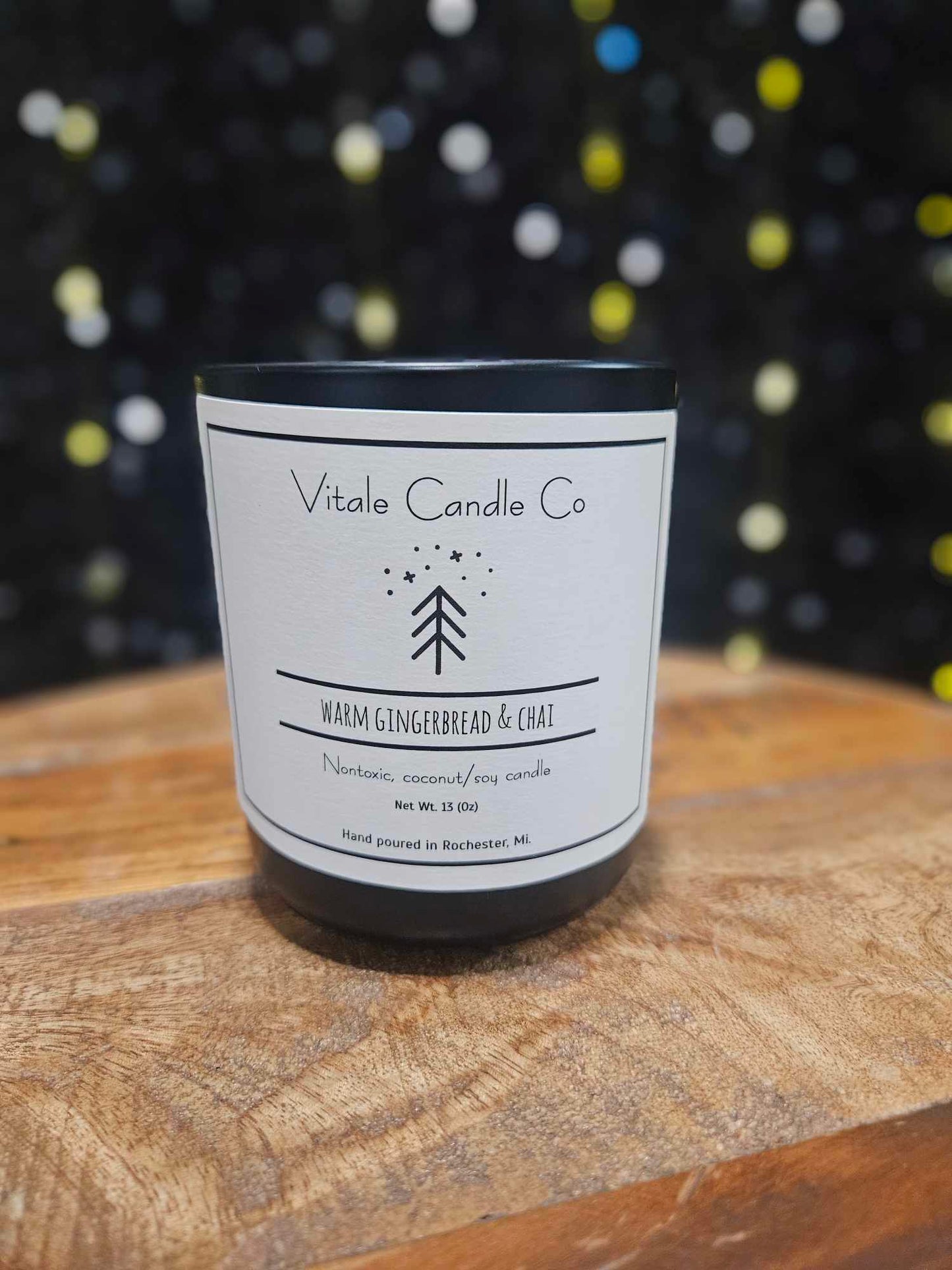 13 oz Black Holiday Vessels
