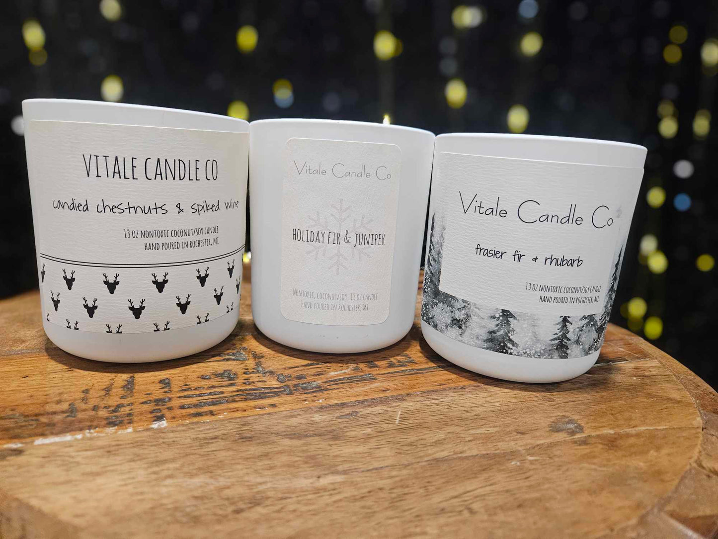 13 oz White Holiday Vessel